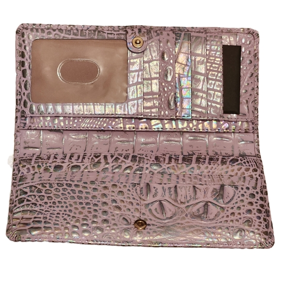 Brahmin Violet Leather Ady Wallet - Picture 3 of 7